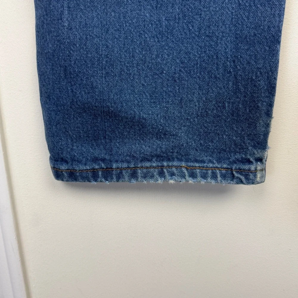 Wrangler COWBOY CUT Straight Leg 13MWZPW Mens 36x30 100% Cotton Denim Blue Jeans